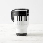 Mug De Voyage Clavier de piano (Devant gauche)