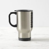 Mug De Voyage clé noire blanche grecque (Gauche)