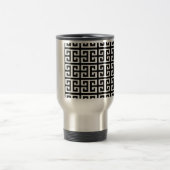 Mug De Voyage clé noire blanche grecque (Centre)