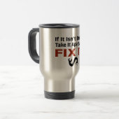 Mug De Voyage Clé tordue - FIXEZ-LA (Devant gauche)