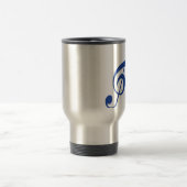 Mug De Voyage Clé violon bleu (Centre)