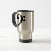 Mug De Voyage Clef basse noire (Devant gauche)