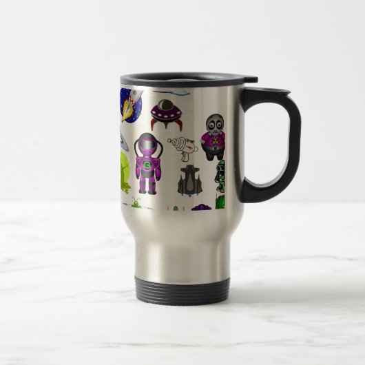 Mug De Voyage clip d'art spatial aliens (Droit)