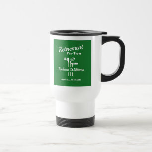 Mug De Voyage Clubs de golf de retraite à thème Par Tee
