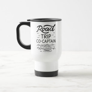 Mug De Voyage Co-capitaine de road trip I - Navigateur de campin