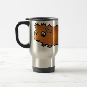 Mug De Voyage Cochon de Guinée caricaturale (gommage)