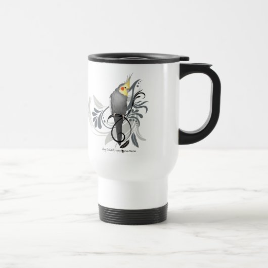 Mug De Voyage Cockatiel gris (Droite)