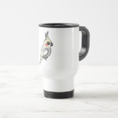 Mug De Voyage Cockatiel orné de paillettes (Devant droit)