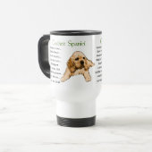 Mug De Voyage Cocker Spaniel Amateurs Cadeaux (Devant gauche)