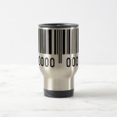 Mug De Voyage Code-barres noir Aluminium Voyage Mug (Centre)