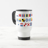 Mug De Voyage Code international d'alphabet de signaux (Devant gauche)