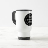 Mug De Voyage Code QR noir élégant et élégant (Devant gauche)