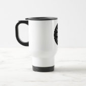 Mug De Voyage Code QR noir élégant et élégant (Gauche)