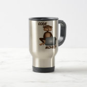 Mug De Voyage Codez le singe (Devant droit)