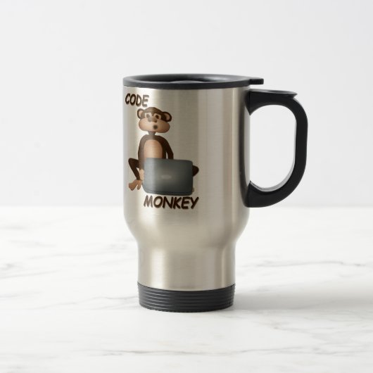 Mug De Voyage Codez le singe (Droit)