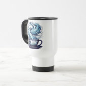 Mug De Voyage Coding Coffee Cup Binary Stream (Devant gauche)