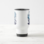 Mug De Voyage Coding Coffee Cup Binary Stream (Centre)