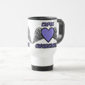 Mug De Voyage Coeur/Ailes...Lupus (Devant droit)