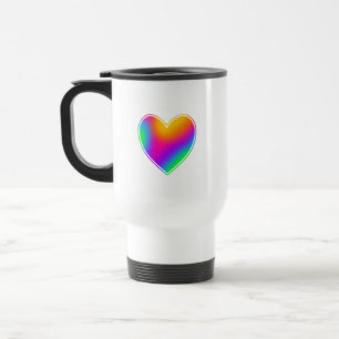 Mug De Voyage Coeur arc-en-ciel