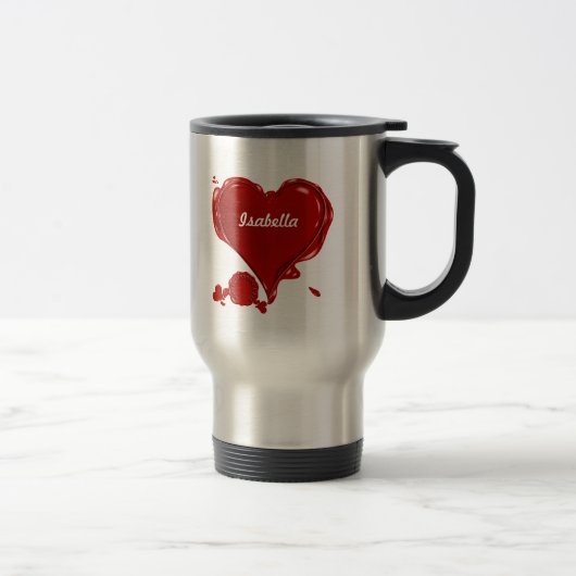 Mug De Voyage Coeur bloqué (Droit)