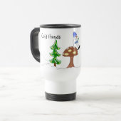 Mug De Voyage Coeur chaud des mains froides (Devant gauche)