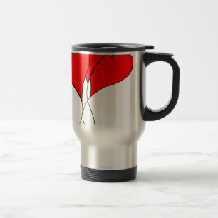 Mug De Voyage cœur coeurs valentine femme chérie petite amie
