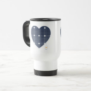 MUG DE VOYAGE COEUR D'ALIMENTATION DU PANNEAU SOLAIRE
