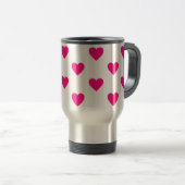 Mug De Voyage Coeur d'amour de roses indien (Devant droit)