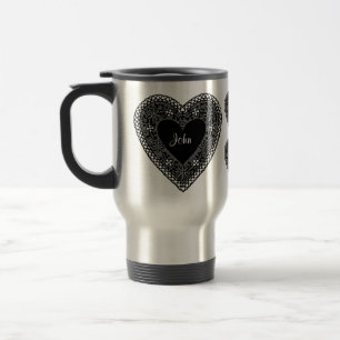 Mug De Voyage Coeur de dentelle vintage