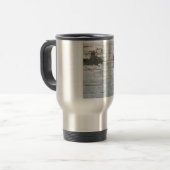 Mug De Voyage Coeur de graffiti rouge (Devant gauche)