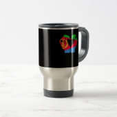 Mug De Voyage Coeur des mains avec drapeau érythréen (Devant droit)