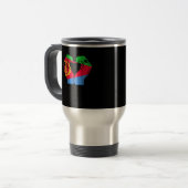 Mug De Voyage Coeur des mains avec drapeau érythréen (Devant gauche)