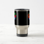 Mug De Voyage Coeur des mains avec drapeau érythréen (Centre)