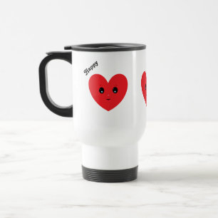 Mug De Voyage Cœur heureux