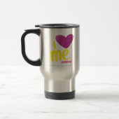 Mug De Voyage Coeur I je pourpre/jaune (Gauche)