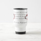 Mug De Voyage Coeur métallique avec sonnet de Shakespeare 18 (Centre)