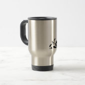 Mug De Voyage Coeur noir (Devant gauche)