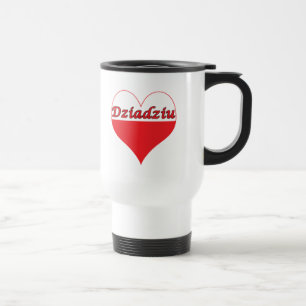 Mug De Voyage Coeur polonais Dziadziu