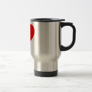 Mug De Voyage Coeur rouge