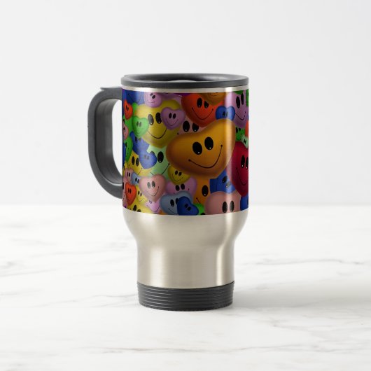Mug De Voyage Coeurs (Devant gauche)
