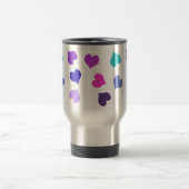 Mug De Voyage Coeurs colorés mignons (Centre)