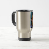 Mug De Voyage Coeurs d'amour de teckel (Devant gauche)