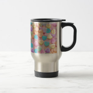 Mug De Voyage coeurs de bonbons valentines