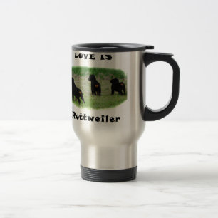Mug De Voyage Coeurs de rottweiler