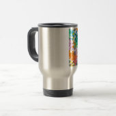 Mug De Voyage Coeurs Pastel Confetti (Devant gauche)