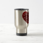 Mug De Voyage Coeurs perplexes (Centre)