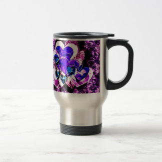 Mug De Voyage Coeurs pourpres