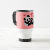 Mug De Voyage Coeurs précieux de panda (Devant gauche)