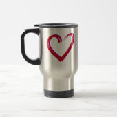 Mug De Voyage Coeurs rouges cool (Gauche)