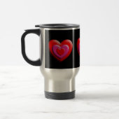 Mug De Voyage Coeurs rouges et roses (Gauche)